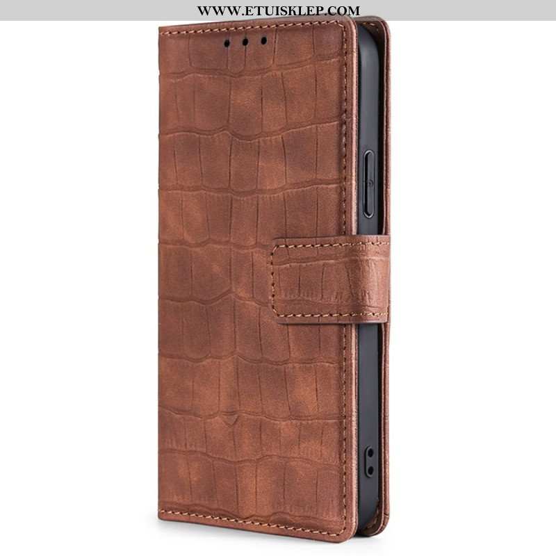 Etui Folio do Xiaomi Redmi Note 12 5G Krokodyl